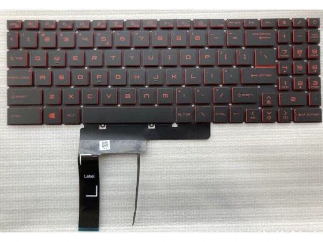 Main image of US Keyboard For MSI Sword 15 17 A11SC A11UG A11UE A11UC A11UD Red Backlit