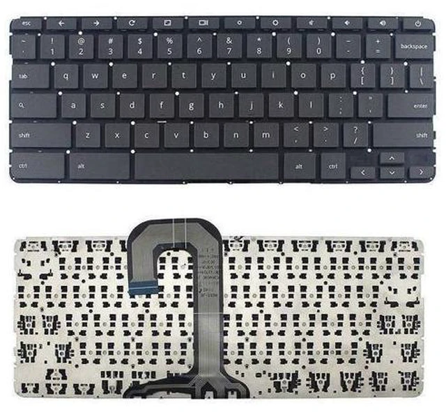 Main image of US Black English Keyboard for HP Chromebook 14 G5 14A G5 L12594-001