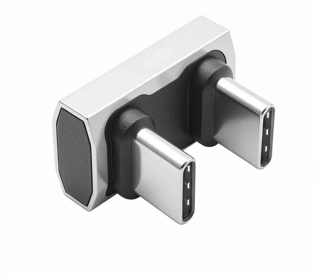Main image of 180 Degree USB C to USB C Adapter 240W PD, 40Gbps Data & 8K Video, U Shape Type C Male to Male Adapter for Thunderbolt 4/3,Switch, Laptop, Tablet, Phone 1Pack