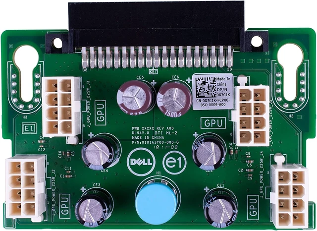 Alt view image 7 of 7 - New GPU Power Supply Expansion Board & 4X Cables Compatible with Dell Poweredge T630 T640 Server X7C1K DRXPD