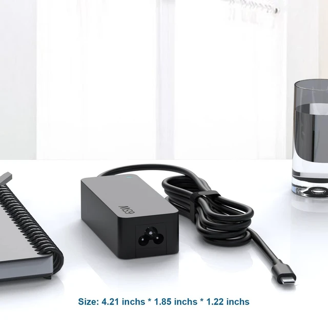 Alt view image 5 of 5 - 65W USB C Fast Charger Fit for LG Gram Laptop Fit for LG Gram 14" 15" 16" 17" Series Laptop 14Z90N 14Z90P 15Z90N 16Z90P 17Z90N 17Z90P UL Listed Type C Adapter Power Cord
