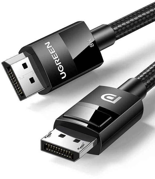 Main image of UGREEN Displayport Cable 1.4 8K DisplayPort to DisplayPort Cable Nylon Braided DP to DP 8K 60Hz 4K 144Hz and 1080P 240Hz Support 32.4Gbps HDR HDCP Gaming Monitor Cable for Laptop PC TV 10FT