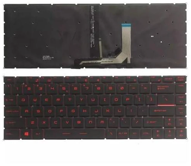 Main image of For GF63 8RC 8RD MS-16R1 MS-16R4 Laptop Keyboard US Black Red Backlit