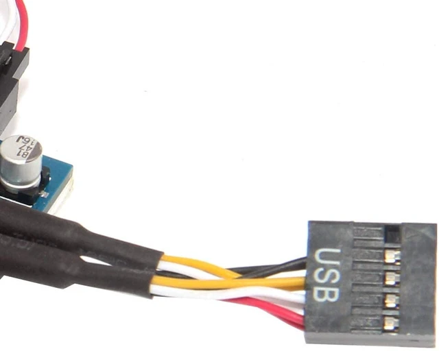 Alt view image 3 of 4 - XT-XINTE Motherboard USB 2.0 9pin Header 1 to 2/4 Extension Hub Splitter Adapter - Converter MB USB 2.0 Female to 2 or 4 Female - 30CM 9-pin Internal Cable Connector Adapter Port Multiplier (1 to 4)