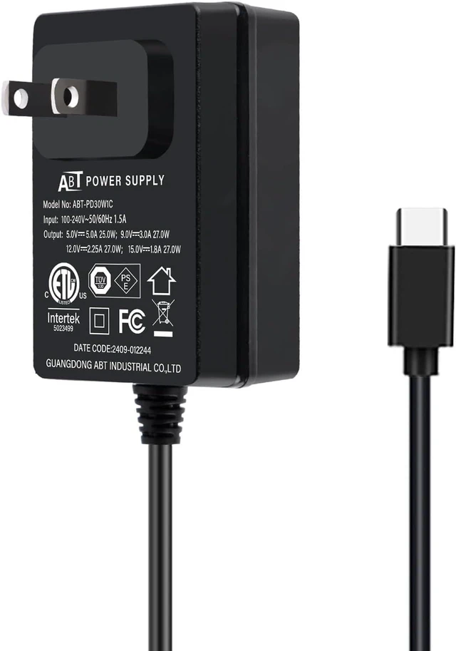 Main image of 27W Power Supply for Raspberry Pi 5 PD Adapter USB C Power Adapter for Raspberry Pi 5 16GB/8GB/4GB/2GB