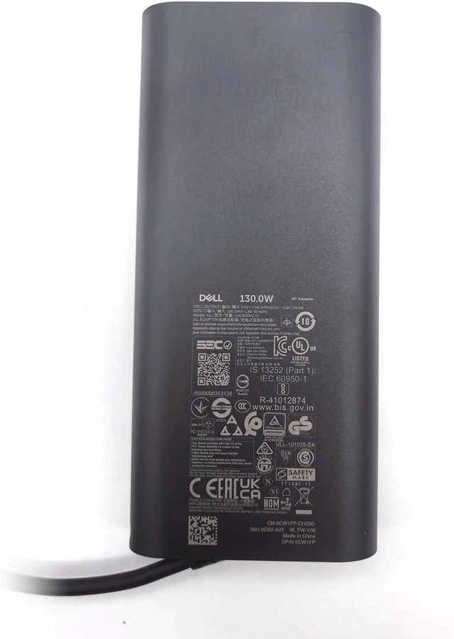 Alt view image 6 of 7 - Dell Laptop Charger GAN 130W USB C Type C AC Adapter,Alienware X14 X14 R2, Inspiron 16 Plus 7620 7630, Precision 3470 3480 3570 3571 3580 3581 5470 5480 5570 AC Charger, Balck, HA130PM170