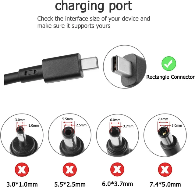 Alt view image 3 of 5 - 20V 14A 280W Rectangle Conn Charger for Asus ROG Strix G16 G18 (2025) G815LM G815JMR G815LR G815LP G815JPR G615LM G615LM G615JMR G615LR G615JPR ADP-280EB B