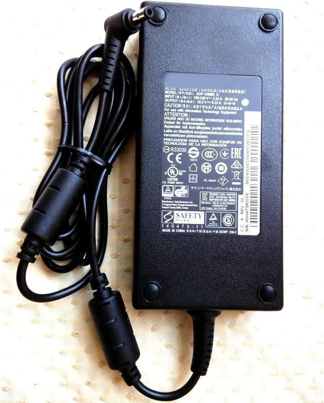 Main image of Genuine Original for MSI Laptop Charger AC Power Adapter ADP-180MB K 19.5V 9.23A 180W Slim