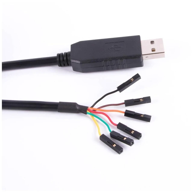 Alt view image 4 of 4 - USB to RS232 6Pin 2.54mm Port Serial Adapter Cable Chip Pinout TX RX GND VCC CTS RTS Fit for Windows OS Linux