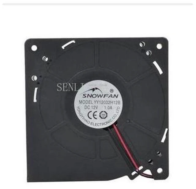 Main image of YY12032H12B 12CM 12V 12032 1.0A 120*120*32MM 2 wire turbo fan large wind dual ball blower