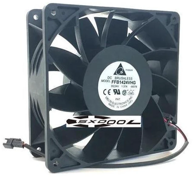 Main image of Original DELTA FFB1424VHG 24V 1.37A 14CM 14050 large air volume violent inverter fan 2-wire 2-pin