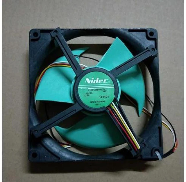 Main image of Nidec version U12E12BS8B3-57 J231 vs U12E12BS8F3-57 12V 0.07A Waterproof Silent Cooling Fan