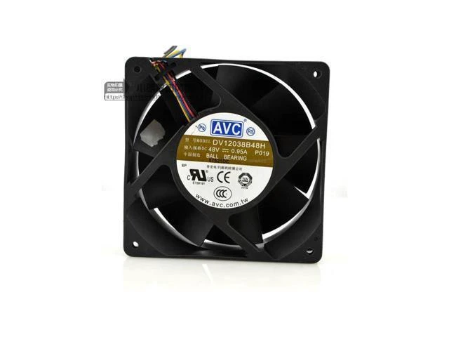 Alt view image 4 of 6 - AVC New 48V 0.95A DV12038B48H 12CM 12038 industrial inverter cooling fan 120*120*38mm