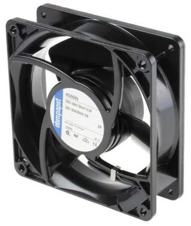 Main image of Ebmpapst 4550N size 119 x 119 x 38mm 230 V AC cooling fan air flow 145m3/h 2550rpm Compact fan
