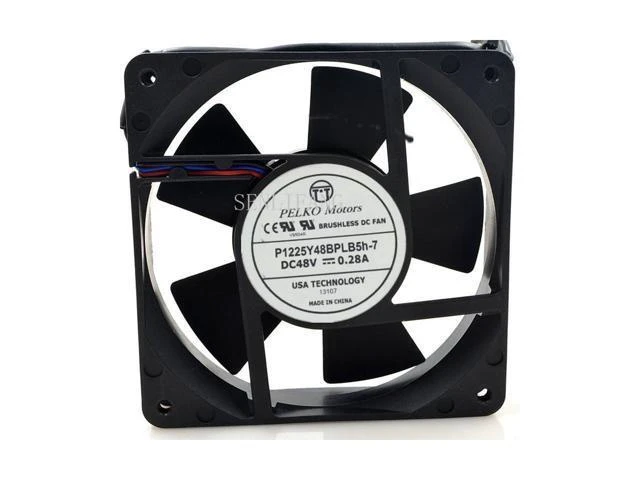 Main image of PELKO MOTORS P1225Y48BPLB5h-7 DC48V 0.28A 120*120*25mm three-wire converter fan