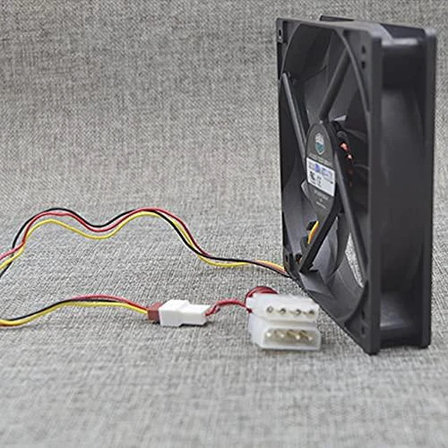 Alt view image 2 of 6 - A12025-12CB-3BN-F1 for Cooler Master Ultra-Quiet 12cm 12025 12V 0.16A 3Line Main Machine Power Supply Exhaust Chassis Fan