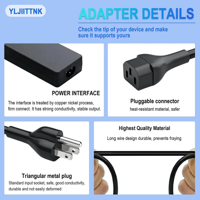 Alt view image 4 of 5 - 240W 230W Laptop Charger Compatible with Asus ROG Strix Scar 15 17 G15 G17 TUF F17 F16 F15 A17 A15 Vivobook Pro 16X 15X Flow X16 Zephyrus Duo 15 S M16 G14 G15 G16 S17 GA401 GA402 GA503 Power Adapte