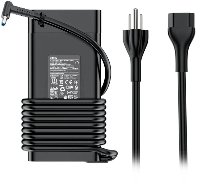 Main image of Gaming Laptop Charger 230w 200w Replacement for Hp Omen 15 16 17 Transcend Victus 15 16 Pavilion Gaming/Envy/Zbook Fury 17 16 G9 g10 g8 Tpn-La10 M41303-001ac Power Cord Adapter (19.5v 11.8a)