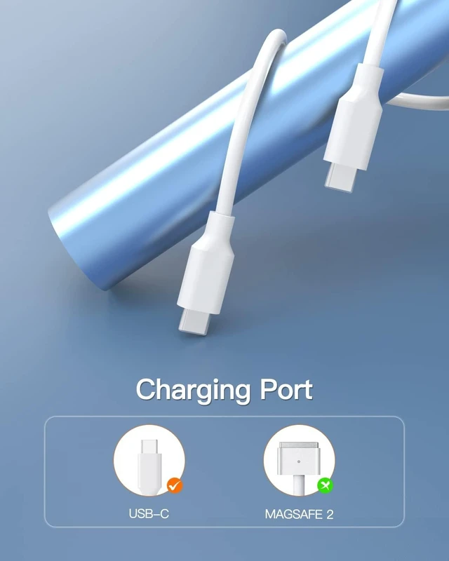 Alt view image 2 of 5 - 30W Charger Fit for MacBook Air Laptop, iPad Air 4th Generation Tablet with USB C to C Charging Cable