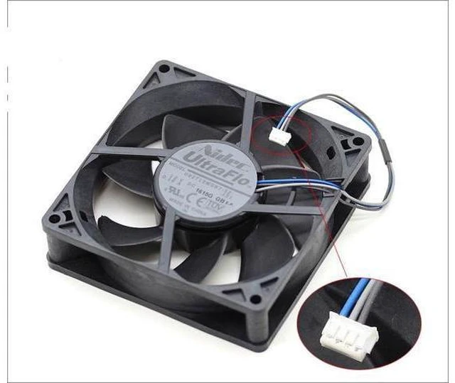 Main image of NIDEC UltraFlo 9cm projector fan U92T12MGB7-52 12V 0.18A (3wires 4pin version)