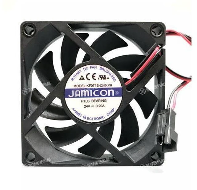 Main image of Original JAMICON 24V 0.20A KF0715H2HRPR 7CM 7015 inverter cooling fan