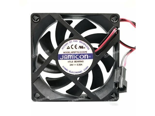 Alt view image 4 of 4 - Original JAMICON 24V 0.20A KF0715H2HRPR 7CM 7015 inverter cooling fan