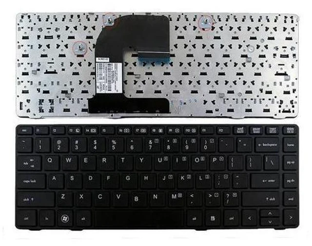Main image of replacement keyboard for HP EliteBook 8460P BLACK FRAME US NO Pointstick 638525 6037B0054601