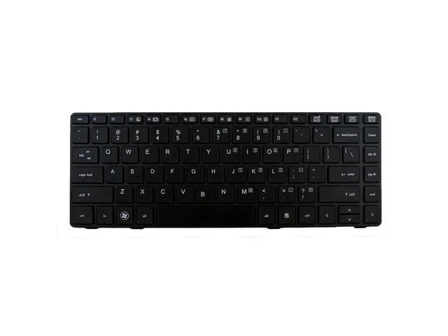 Alt view image 3 of 5 - replacement keyboard for HP EliteBook 8460P BLACK FRAME US NO Pointstick 638525 6037B0054601