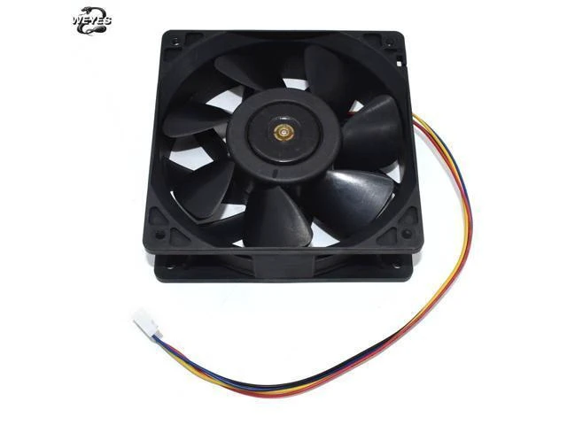 Alt view image 5 of 6 - Cooling Fan QFR1212GHE For Antminer Bitmain S7 S9 OC11 Replacement 4-pin Connector 12V 2.70A 12038 12CM well tested