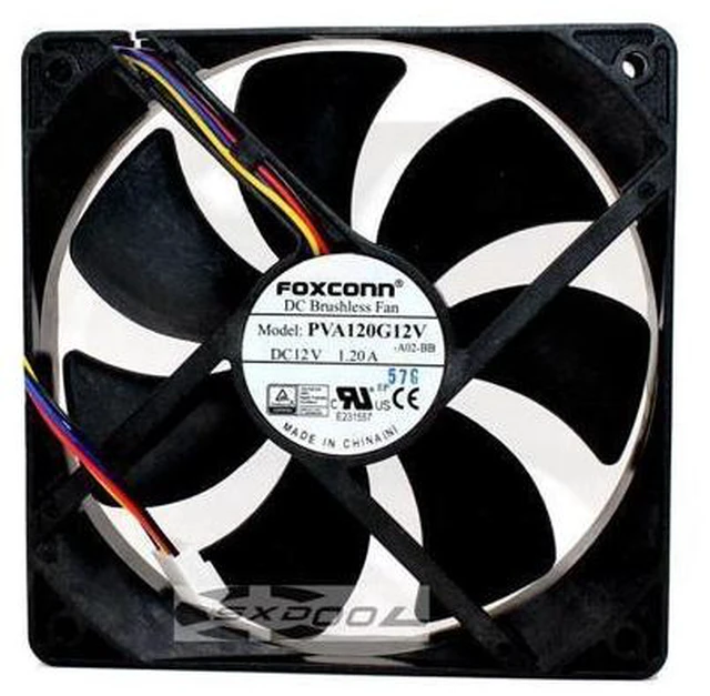 Main image of Foxconn PVA120G12V DC12V 1.2A 12cm 12025 large air volume cooling fan 6000RPM