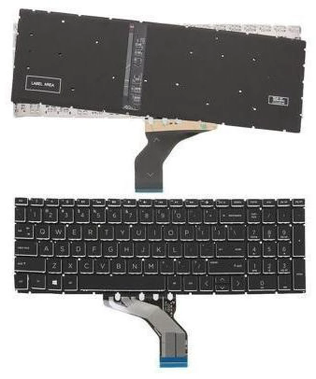 Main image of US keyboard for HP Pavilion 15-DA 250 255 G7 Gen7 BLACK ( Backlit Small Enter )