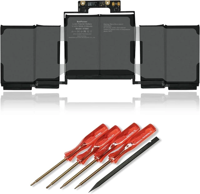 Main image of BatPower A1964 Replacement Laptop Battery for Mid 2018 2019 Apple MacBook Pro 13-inch A1989 EMC 3214 EMC 3358 BTO/CTO Battery MacBook Pro 13" Touch Bar A1989 Apple A1964 Battery 58Wh