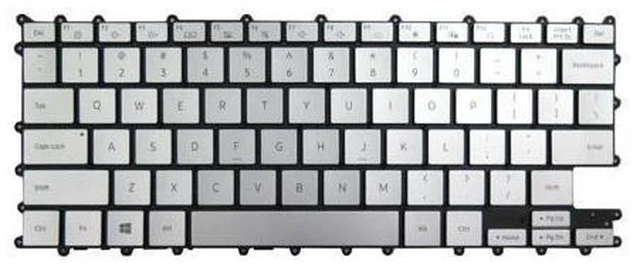 Main image of Keyboard For Samsung NP730QCJ 730QCJ English US BA59-04456A With Backlit Silver