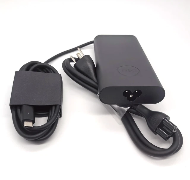 Alt view image 13 of 14 - Dell Laptop Charger GAN 130W USB C Type C AC Adapter,XPS 15 9520 9530 XPS 17 9720 9730 AC Charger, Black, HA130PM170
