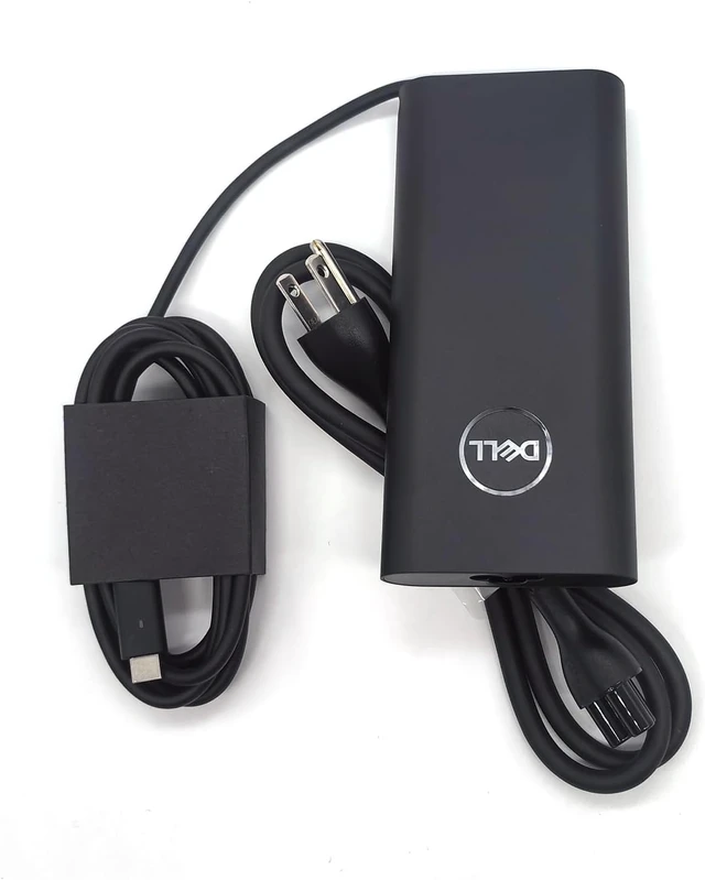Alt view image 14 of 14 - Dell Laptop Charger GAN 130W USB C Type C AC Adapter,XPS 15 9520 9530 XPS 17 9720 9730 AC Charger, Black, HA130PM170