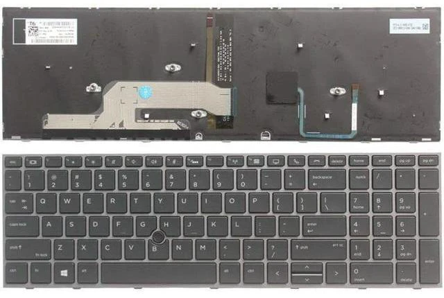 Main image of US Black Backlit Keyboard for HP ZBook 15 G5 ZBook 17 G5 L12764-001