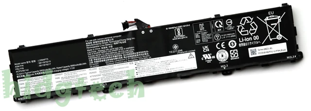 Main image of New L20M4P75 L20D4P75 Battery For Lenovo ThinkPad P1 G4 Series SB11B79215 / SB11B79216 / 5B11B79217 / 5B11B79218