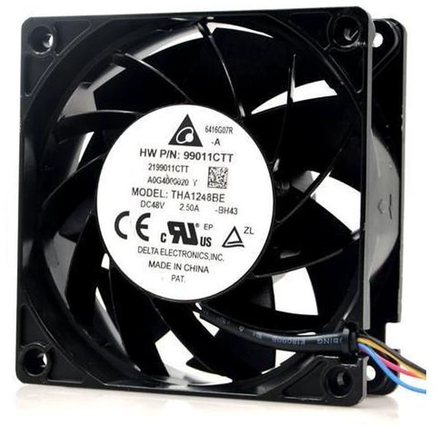 Main image of for Delta THA1248BE 12038 120x120x38mm DC 48V 2.5A 12CM 4-pin High Speed Airflow CFM Cooling Fan