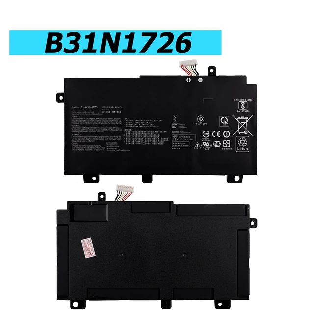 Alt view image 2 of 3 - Vvsialeek New B31N1726 48Wh Laptop Battery Compatible with ASUS FX80 FX80GM FX80GE FX80GD FX505 FX504GD