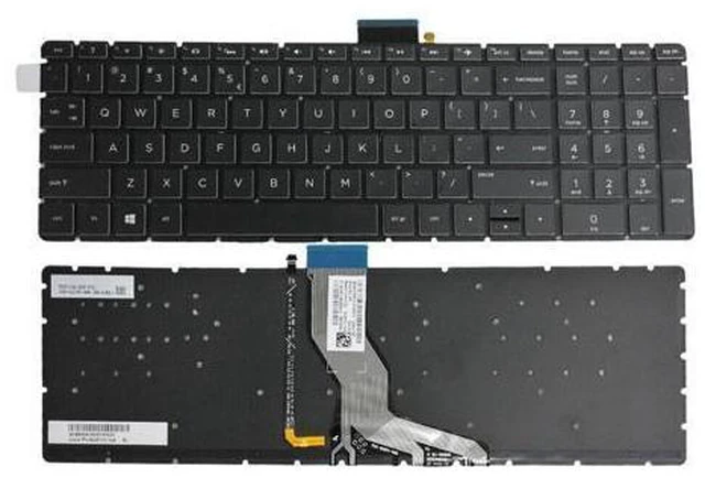 Main image of replacement keyboard for HP 15-CC 15-cc184cl 15-cc553cl Backlight US Black