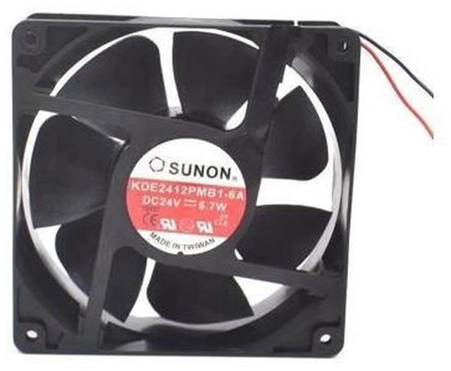 Main image of SUNON KDE2412PMB1-6A 12038 DC 24V 6.7W 120X120X38MM 12cm server cooling fan