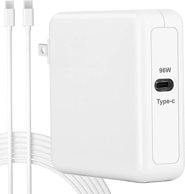 Main image of MacBook USB C Charger for MacBook Air/MacBook Pro/Mac Charger USB C Laptop Chargers 96W Mac Book Pro Charge Block USBC Computer Power Adapter Included Type C Cable