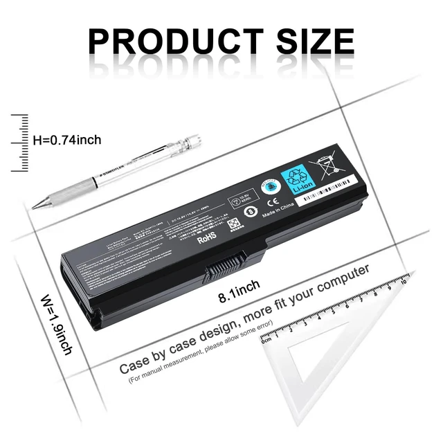 Alt view image 2 of 5 - New Replacement PA3817U-1BRS Battery for Toshiba Satellite C655 C675 C675D L645 L645D L655 L655D L675 L675D L745 L755 L755D P745 P755 P775 M645 A660 A655 PA3817U Series Battery -12 Months Warranty