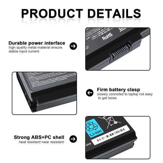 Alt view image 3 of 5 - New Replacement PA3817U-1BRS Battery for Toshiba Satellite C655 C675 C675D L645 L645D L655 L655D L675 L675D L745 L755 L755D P745 P755 P775 M645 A660 A655 PA3817U Series Battery -12 Months Warranty