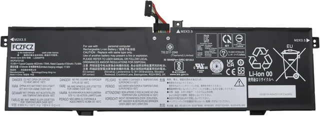 Main image of L22M4PF6 Battery 75Wh 4822mAh Replacement for Lenovo Slim Pro 9-14IRP8 83BV / Yoga Pro 9-14IRP8 83BU Series SB11K40865 5B11K40866 SB11N45299 L22C4PF6 SB11K40864 SB11N45323 15.56V 4-Cell