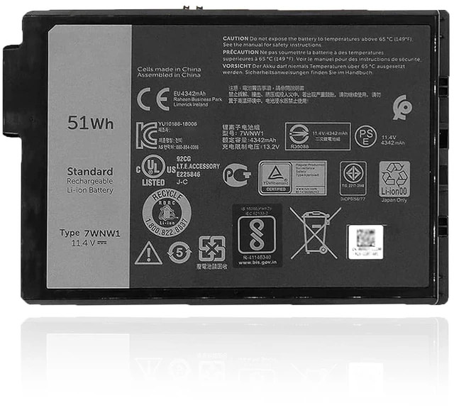 Main image of OUWEE 7WNW1 Laptop Battery Replacement for Dell Latitude 5424 Rugged Extreme, Latitude 5420 Rugged Extreme, Latitude 7424 Rugged Extreme P85G P85G001 P86G P86G001 DMF8C GK3D3 6NNCF DP3KF DMF0C
