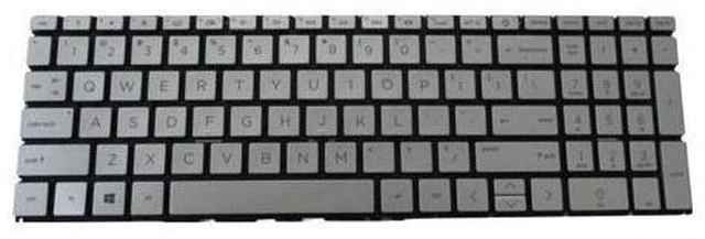 Main image of Non-Backlit Silver color Keyboard For HP Pavilion 15-EH 15Z-EH 15-EG 15T-EG Laptops