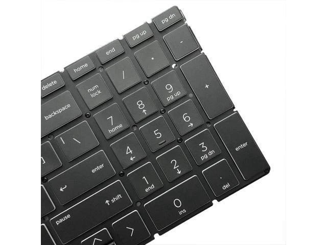 Alt view image 2 of 5 - replacement keyboard for HP 15-dk0096wm 15-dk0068wm 15-dk0056wm US with Backlit Black