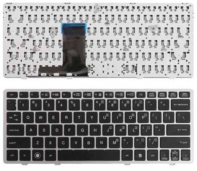 Main image of Keyboard for HP 2560P SILVER FRAME BLACK US (Without point stick)