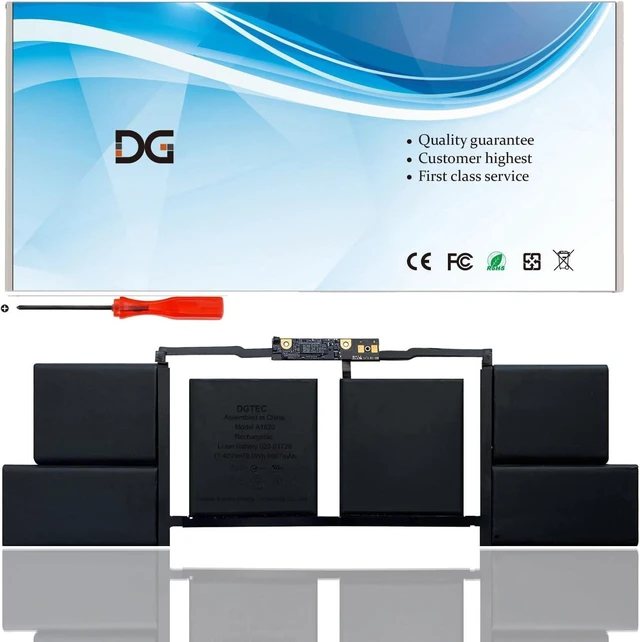 Main image of A1820 Laptop Battery Replacement for Apple MacBook Pro 15 inch A1707 Late 2016 Mid 2017 Touch Bar EMC 3072 EMC 3162 MLH32CH/A MLH42CH/A MLW72CH/A MLW82CH/A MPTR2LL/A MPTT2LL/A (11.4V 76Wh/6667mAh)